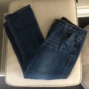 Plus size boot cut jeans